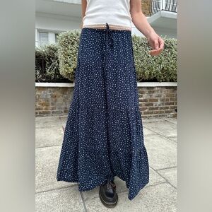 Brandy Melville Navy Floral Maxi skirt
